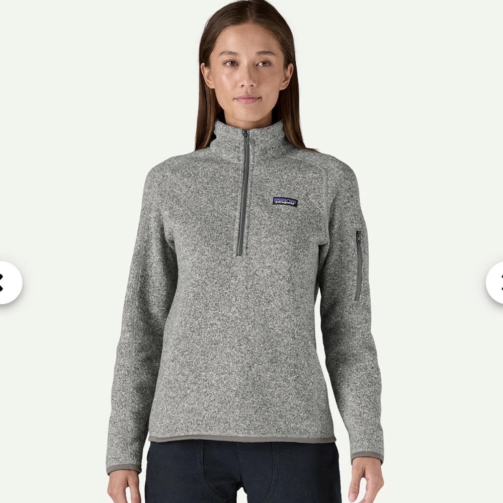 Patagonia grey 1/4 zip fleece better sweater